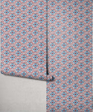 Load image into Gallery viewer, Bon Vivant Collection by Diane Bergeron - Mandalay Decorative Textile Wallpaper - Colourway: Raspberry - Roll