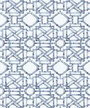 Load image into Gallery viewer, Bon Vivant Collection by Diane Bergeron - Mustique Decorative Textile Wallpaper - Colourway: Blue - Swatch
