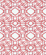 Load image into Gallery viewer, Bon Vivant Collection by Diane Bergeron - Mustique Decorative Textile Wallpaper - Colourway: Coral - Swatch