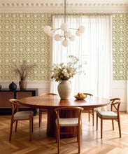Load image into Gallery viewer, Bon Vivant Collection by Diane Bergeron - Mustique Decorative Textile Wallpaper - Colourway: Mustard - Insitu