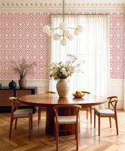 Load image into Gallery viewer, Bon Vivant Collection by Diane Bergeron - Mustique Decorative Textile Wallpaper - Colourway: Pink - Insitu
