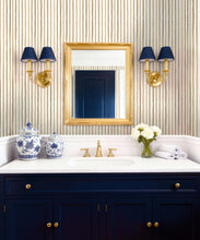 Load image into Gallery viewer, Bon Vivant Collection by Diane Bergeron - Nantucket Decorative Textile Wallpaper - Colourway: Camel - Insitu