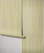 Load image into Gallery viewer, Bon Vivant Collection by Diane Bergeron - Nantucket Decorative Textile Wallpaper - Colourway: Mustard - Roll