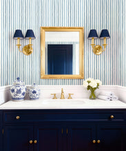 Load image into Gallery viewer, Bon Vivant Collection by Diane Bergeron - Nantucket Decorative Textile Wallpaper - Colourway: Powder - Insitu