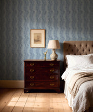 Load image into Gallery viewer, Bon Vivant Collection by Diane Bergeron - Orleans Decorative Textile Wallpaper - Colourway: Marine - Insitu
