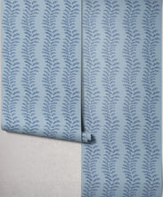 Load image into Gallery viewer, Bon Vivant Collection by Diane Bergeron - Orleans Decorative Textile Wallpaper - Colourway: Marine - Roll