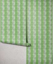 Load image into Gallery viewer, Bon Vivant Collection by Diane Bergeron - Winslow Decorative Textile Wallpaper - Colourway: Moss - Roll