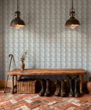 Load image into Gallery viewer, Bon Vivant Collection by Diane Bergeron - Winslow Decorative Textile Wallpaper - Colourway: Sea Glass - Insitu