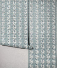 Load image into Gallery viewer, Bon Vivant Collection by Diane Bergeron - Winslow Decorative Textile Wallpaper - Colourway: Sea Glass - Roll