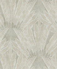 Load image into Gallery viewer, Travelers Palm Decorative Textile Wallpaper - Colorway: Beige - Woven Light Collection - Decorative Textile Wallcoverings
