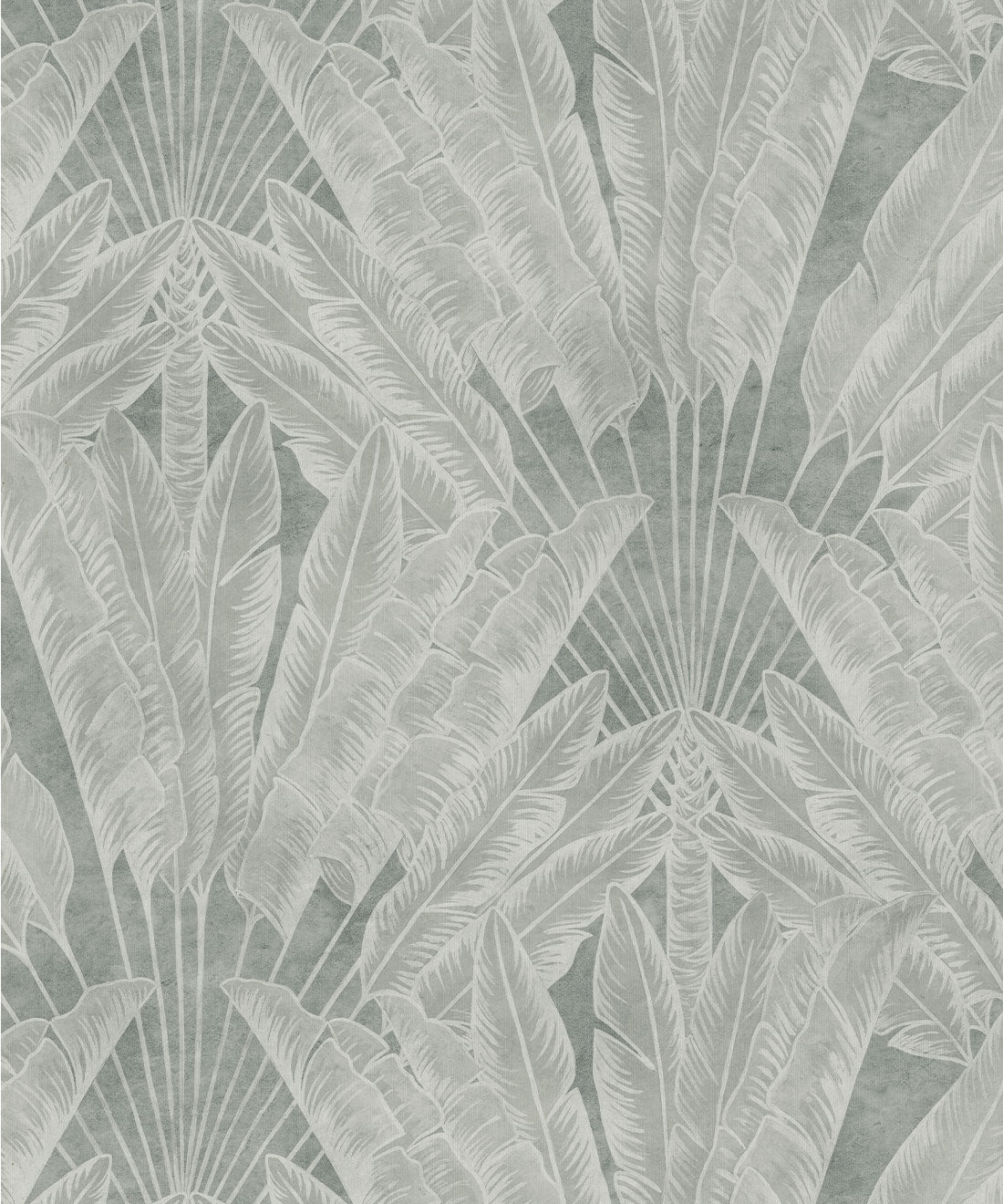 Travelers Palm Decorative Textile Wallpaper - Colorway: Stone - Woven Light Collection - Decorative Textile Wallcoverings