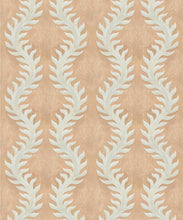Load image into Gallery viewer, Fern Decorative Textile Wallpaper - Colorway: Salmon - Woven Light Collection - Decorative Textile Wallcoverings