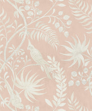 Load image into Gallery viewer, Tropicana Decorative Textile Wallpaper - Colorway: Dusty Pink - Woven Light Collection - Decorative Textile Wallcoverings