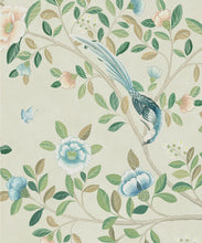 Load image into Gallery viewer, Camellia Tree Decorative Textile Wallpaper - Colorway: Beige - Woven Light Collection - Decorative Textile Wallcoverings