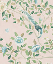 Load image into Gallery viewer, Camellia Tree Decorative Textile Wallpaper - Colorway: Pink - Woven Light Collection - Decorative Textile Wallcoverings