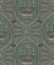 Load image into Gallery viewer, Magical Mariposa Decorative Textile Wallpaper - Colorway: Ocean - Woven Light Collection - Decorative Textile Wallcoverings
