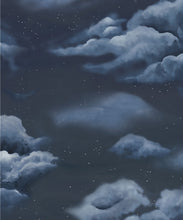 Load image into Gallery viewer, Heavenly Decorative Textile Wallpaper - Colorway: Night - Woven Light Collection - Decorative Textile Wallcoverings
