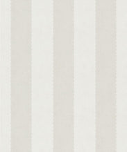 Load image into Gallery viewer, Scallop Stripe Decorative Textile Wallpaper - Colorway: Ivory - Woven Light Collection - Decorative Textile Wallcoverings