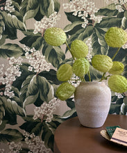 Load image into Gallery viewer, Horse Chestnut Decorative Textile Wallpaper - Colorway: Forest - Fable Collection by M&amp;K Studios - Insitu