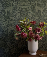 Load image into Gallery viewer, Richmond Wallpaper - Colorway: Forest - Fable Collection by M&amp;K Studios - Insitu