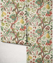 Load image into Gallery viewer, Pear Tree Decorative Textile Wallpaper - Colourway: Apricot - Roll