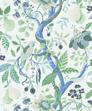Load image into Gallery viewer, Pear Tree Decorative Textile Wallpaper - Colourway: River - Swatch