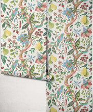 Load image into Gallery viewer, Pear Tree Decorative Textile Wallpaper - Colourway: Sorbet - Roll