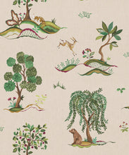 Load image into Gallery viewer, Willow Wood Decorative Textile Wallpaper - Colourway: Cherry - Swatch