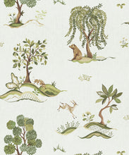 Load image into Gallery viewer, Willow Wood Decorative Textile Wallpaper - Colourway: Linen - Swatch