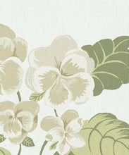 Load image into Gallery viewer, Flower Patch Decorative Textile Wallpaper - Colourway: Linen - Close Up