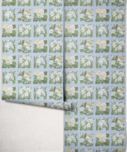 Load image into Gallery viewer, Flower Patch Decorative Textile Wallpaper - Colourway: Powder - Roll