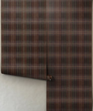 Load image into Gallery viewer, Highland Decorative Textile Wallpaper - Colourway: Rust - Roll