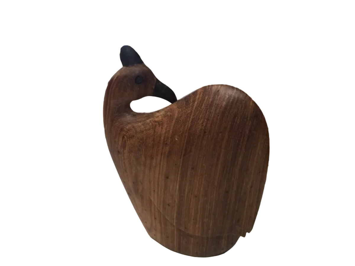 vintage wood carved guinea