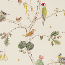 Load image into Gallery viewer, Woodland Chorus Wallpaper by Sanderson - Cream/Multi