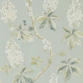 Chestnut Tree Wallpaper by Sanderson - Grey Blue/Sage