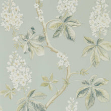 Load image into Gallery viewer, Chestnut Tree Wallpaper by Sanderson - Grey Blue/Sage