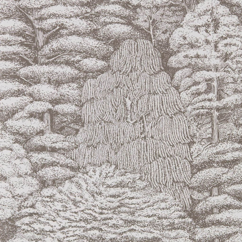 Woodland Toile Wallpaper by Sanderson - Ivory/Charcoal