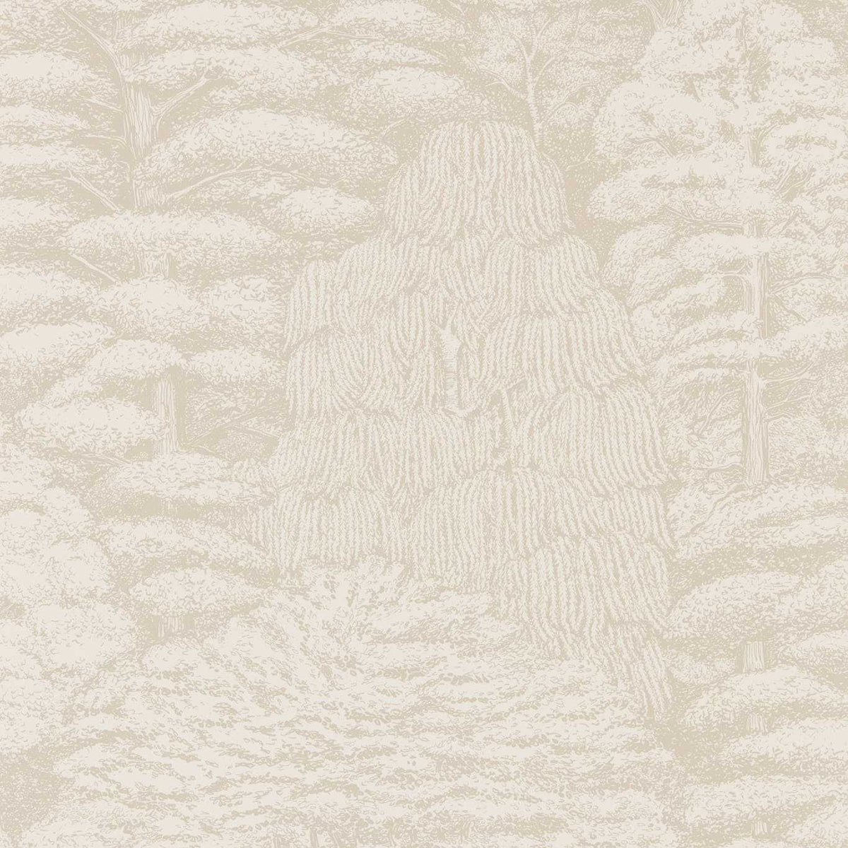 Woodland Toile Wallpaper by Sanderson - Ivory/Neutral