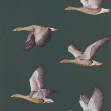 Load image into Gallery viewer, Elysian Geese Wallpaper by Sanderson - Amsterdam Green