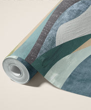 Load image into Gallery viewer, Dune Type II Vinyl Wallpaper - Colourway: Turquoise - Roll - Commercial Wallcoverings