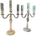 glass candelabras