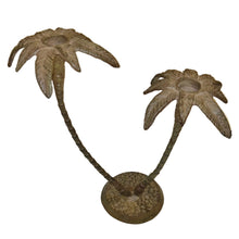Load image into Gallery viewer, vintage palm tree candlestick holder