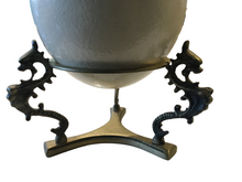 Load image into Gallery viewer, Ostrich Egg with solid brass base