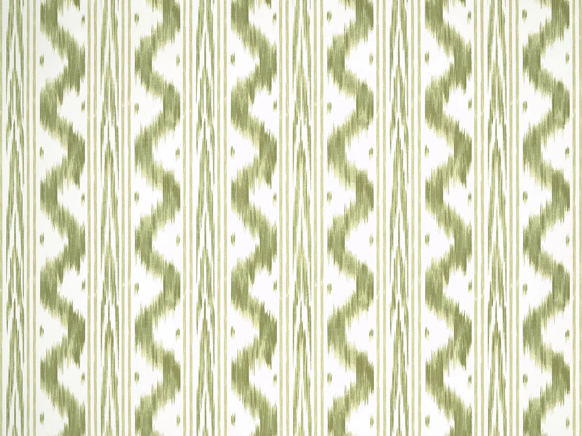Toile de nantes intisse wallpaper in Herbe