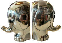 Load image into Gallery viewer, Brass elephant book ends