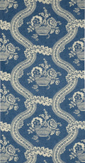 Wallpaper les paniers fleuris wallpaper in Bleu ancien