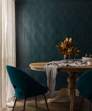 Load image into Gallery viewer, Banksia Wallpaper • Indigenous Wallpaper • Teal • Insitu