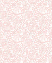 Load image into Gallery viewer, Landscapes Wallpaper • geometric • Pink &amp; White• Swatch