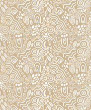 Load image into Gallery viewer, Landscapes Wallpaper • geometric • Tan &amp; White• Swatch