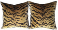 pair of tigre scalamandre print pillows